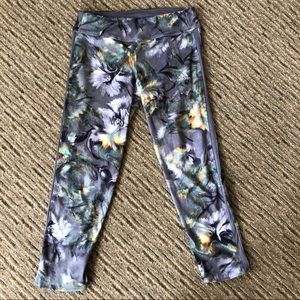 adidas running flower print Capri leggings